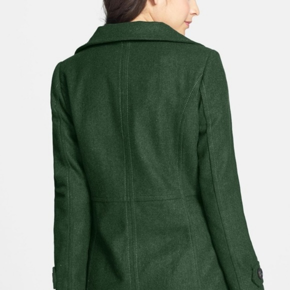 THREAD & SUPPLY Double-Breasted GREEN Peacoat NWOT - Picture 3 of 4